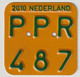License Plate-nummerplaat-Nummernschild Moped-wheelchair Nederland-the Netherlands 2010 - Plaques D'immatriculation