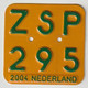 License Plate-nummerplaat-Nummernschild Moped-wheelchair Nederland-the Netherlands 2004 - Nummerplaten