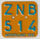 License Plate-nummerplaat-Nummernschild Moped-wheelchair Nederland-the Netherlands 2001 - Placas De Matriculación