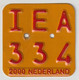 License Plate-nummerplaat-Nummernschild Moped-wheelchair Nederland-the Netherlands 2000 - Nummerplaten