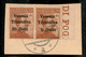 Occupazioni I Guerra Mondiale - Trentino-Alto Adige - 1918 - Coppia Del 20 Heller Su 20 Cent (30c + 30d) Con Soprastampa - Otros & Sin Clasificación