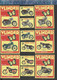 MOTO - TRIUMPH NSU SPARTA NORTON BSA BMW MAICO ADLER DKW ZUNDAPP PANONIA ETC.....VLINDER Matchbox Labels THE NETHERLANDS - Zündholzschachteletiketten