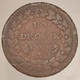 France, 1 Décime, An 5 - A, Cuivre (Copper), TB (F), Gad.187, F.129/1 - 1795-1799 Direktorium