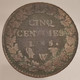 France, 5 Centimes, AN 5 - W, Cuivre (Copper), B (VG), Gad.126 - 1795-1799 Directoire (An IV – An VIII)