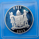 FIJI 10 $ 2013 ARGENTO OLYMPIC GAMES 2016 BRASILE RIO DE JANEIRO RUGBY PESO 20g TITOLO 0,925 CONSERVAZIONE FONDO SPECCHI - Fidschi