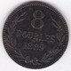 Guernesey 8 Doubles 1889 H. Bronze . KM# 7 - Guernesey