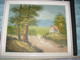 Tableau Peint A LA MAIN PAYSAGE ENCADRE 28X23 CM - Hedendaagse Kunst