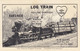 CARTE QSL - LOG TRAIN - CIVIL WAR LOCOMOTIVE - "THE FAMOUS ENGINE GENERAL" - FLORIDE - US RAILWAY - ILLUSTRATEUR - CB