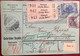 STEINACH THÜRINGEN 1913 Mi 95A I+90 Paketkarte Gebr Bendit>Nyon VD Schweiz (Brief Sachsen-Meiningen Basel Germania - Lettres & Documents