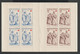 CARNET CROIX ROUGE - N°2006 - 4 Timbres De Chaque (1140 Et 1141) -  1957 - Neuf Sans Charnière - ** - Croix Rouge