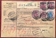 STEINACH THÜRINGEN 1921 Mi 146, 152, 157 Paketkarte>Nyon VD Schweiz (Brief Sachsen-Meiningen Basel INFLA Germania - Covers & Documents