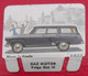 Plaque Gaz Motor Volga. N° 101. Les Grandes Marques D'automobiles. Chocolat Cafés Martel Mota. Plaquette Métal Vers 1960 - Plaques En Tôle (après 1960)