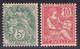 CAVALLE 1902  Mi 9,10  MH* - Unused Stamps