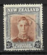 NEW ZEALAND.......KING GEORGE VI..(1936-52..)..." 1947.."......3/-......SG689.......BENT CORNER......USED... - Usati