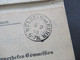 AD Preussen 1868 Post Insinuations Dokument Stempel K2 Mühlheim AD Ruhr Portofreie Justizsache Beglaubigt Nach Dortmund - Covers & Documents