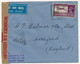 INDE - Enveloppe Inde Pour Angleterre, Censure - Storia Postale