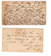 1896 , 1 P And 1 1/2 P., 2 Commercial Used Stationarys , Inland And Overseas - Covers & Documents