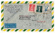 Brésil--1955--Lettre Recommandée  RIO  Pour NANTERRE-92 (France) ..Belle Composition De Timbres (personnages)..cachet - Covers & Documents