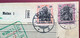 MAINZ1909 Mi 89 I+91 I Paketkarte>Droguerie Hermann Kaeppeli, Grande Rue Nyon VD Schweiz (Germania Colis Postal Suisse - Storia Postale