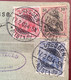 DRESDEN 1903 Germania Paketkarte E.Petzold Künstliche Blumen Stpl BASEL TRANSIT ! >Droguerie Nyon CH (DR Colis Postal - Covers & Documents