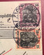 OETZSCH GAUTZSCH LEIPZIG 1913 Germania Paketkarte A.Hannes Fenster Dekoration>Droguerie Nyon CH (DR Colis Postal - Briefe U. Dokumente