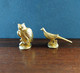 SA MAJESTE L'OISEAU D'OR - SERIE COMPLETE DE 10 FEVES 3D METAL DORE 24 CARATS - 2000 - Animaux