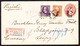 1901 R-Brief Mit Zusatzfrankatur Aus New York Nach Leipzig. Rückseitig Branch Station Handstempel - 1901-20
