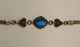 Delcampe - *JOLI ANCIEN BRACELET ARGENT 925e & Pierre Centrale VERRE BLEU 2 COEURS Autour E - Armbanden