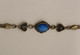 Delcampe - *JOLI ANCIEN BRACELET ARGENT 925e & Pierre Centrale VERRE BLEU 2 COEURS Autour E - Armbanden