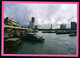 Singapore / Tongkangs, Ferries And Pleasure Boats At Singapore's Clifford Pier / Unused, Uncirculated - Singapour