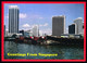 Singapore / Singapore's Commercial Centre At Seafront, Greetings / Unused, Uncirculated - Singapour