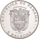 Monnaie, Panama, 5 Balboas, 1975, U.S. Mint, BE, SUP, Argent, KM:40.1a - Panama