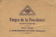 F.4202  1927 ENTETE FRANC MACONNERIE FreeMasonry  FORGES DE LA PROVIDENCE  Marchienne Au Pont Belgique S V. HISTORIQUE - 1900 – 1949
