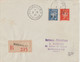 1944 - LIBERATION - BORDEAUX - TYPE PETAIN SURCHARGE / ENVELOPPE RECOMMANDEE ! - Libération