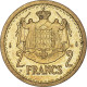 Monnaie, Monaco, Louis II, 2 Francs, Undated (1945), TTB+, Bronze-Aluminium - 1922-1949 Louis II