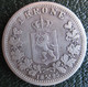 Norvège 1 Krone 1895 Oscar II, En Argent, KM # 357 , Rare - Norvegia