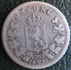 Norvège 1 Krone 1895 Oscar II, En Argent, KM # 357 , Rare - Norvège