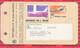 SAN MARINO 1975 - St.Post.052 - Targhetta Di Plico Postale Assicurato "VOLO A VELA" Posta Aerea - Vedi Descrizione - - Covers & Documents