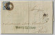 Portugal 1856 Fold Cover Sent From Santo Thirso Or Saint Thyrsus (February 28th) To Porto Stamp King Dom Pedro V 25 Réis - Covers & Documents