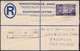 South Africa   .     SG    .   Registered Letter  (2 Scans)  .       O  .   Cancelled - Covers & Documents