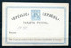 1873.ESPAÑA.ENTERO POSTAL.EDIFIL 1**.NUEVO SIN FIJASELLOS(MNH).CATALOGO 66€ - 1850-1931