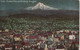 Portland, Oregon And Mount Hood By Moonlight - Portland