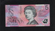 Australie, 5 Dollars, 1992-1999 "Polymer - Without Printed Names Below Portraits" Queen Elizabeth - 1992-2001 (kunststoffgeldscheine)