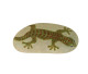 GREEN GECKO Hand Painted On A Smooth Beach Stone Paperweight - Paper-weights