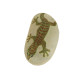 GREEN GECKO Hand Painted On A Smooth Beach Stone Paperweight - Tiere