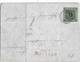 LETTRE De 1852 Avec Cachet Rouge DURLACH 4 Mai Obl Ronde Avec N° 28 Sur TP 6 Freimarke - Cartas & Documentos