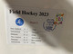 (1 Oø 17) India 2023 World Cup Field Hockey (1 Cover) 13 To 29 Janaury 2023 (with OZ Stamp) Pool C Resuts - Hockey (su Erba)
