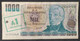 Argentina – Billete Banknote De 1.000 Pesos Argentinos Resellado 1 Austral – Serie D – Año 1985 - Argentine