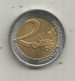 Do, MONNAIE, LUXEMBOURG,commémorative,  2 Euro, LETZEBUERG,2010 , Fautée : Décallage Des 2 Matières - Luxembourg