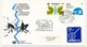 Delcampe - NORVEGE / ONU - 6 Documents ONU Avec Vignette Bleue "NORWEX 80" Oblit Diverses Et Stand ONU à L'expo - OSLO 1980 - Brieven En Documenten